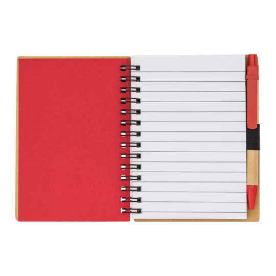 Notes gładki Smile, czerwony (R64269.08)