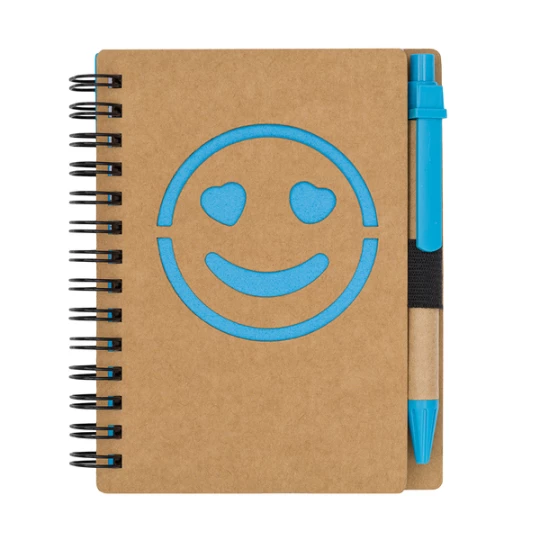Notes gładki Smile, jasnoniebieski (R64269.28)