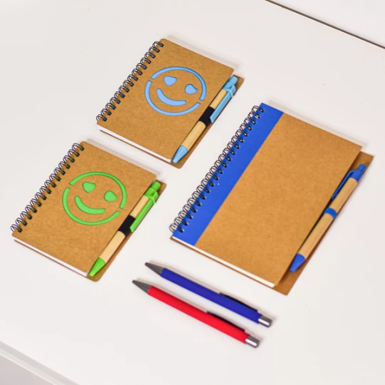 Notes gładki Smile, jasnoniebieski (R64269.28)