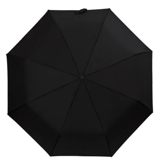 Parasol z drewnianą rączką Granton, czarny (R17953.02)
