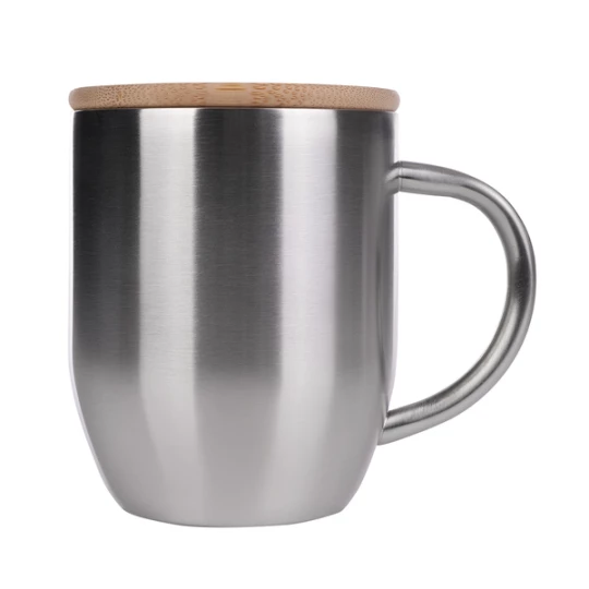 Kubek stalowy Maloy 350 ml , srebrny (R08481.01)