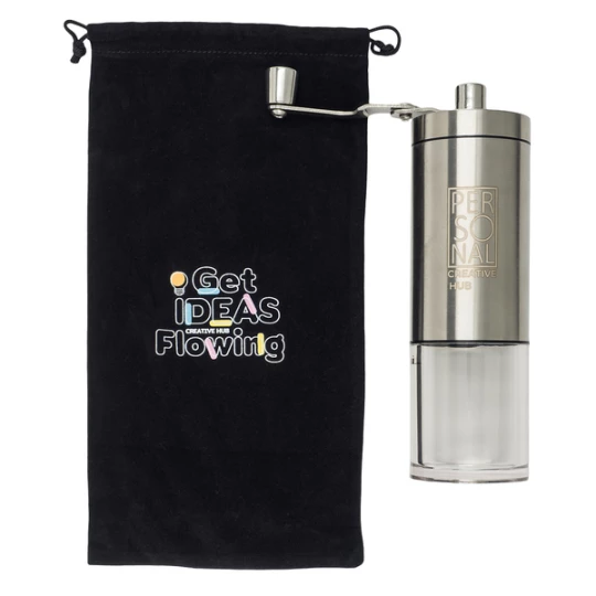 Młynek do kawy Aroma, srebrny (R17099.01)