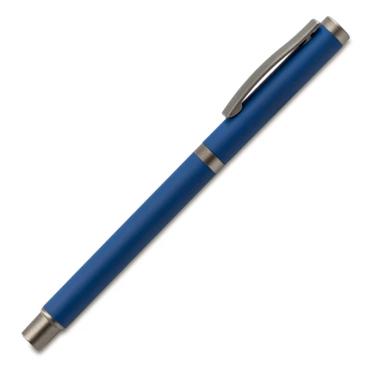 Aluminiowy długopis z żelowym wkładem Lille, granatowy (R20016.42)