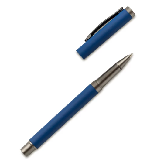 Aluminiowy długopis z żelowym wkładem Lille, granatowy (R20016.42)