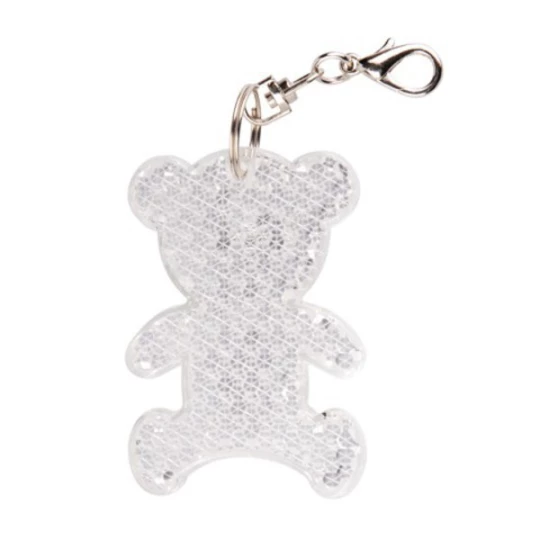 Brelok odblaskowy Teddy, transparentny (R73235.06)