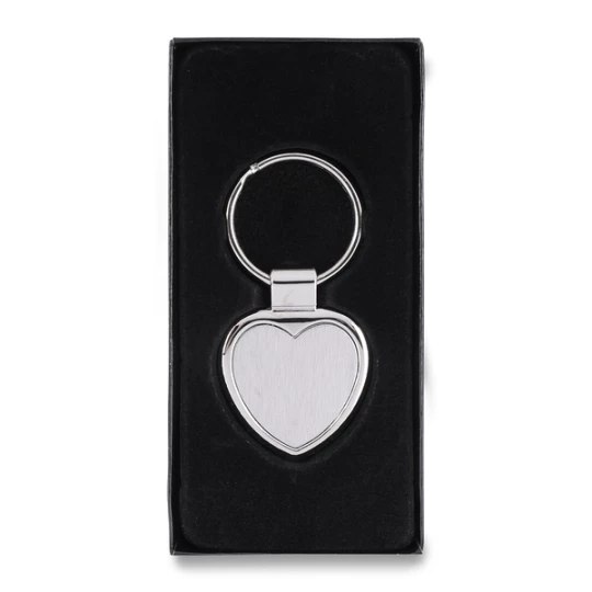 Brelok metalowy Stout Heart, srebrny (R73277)
