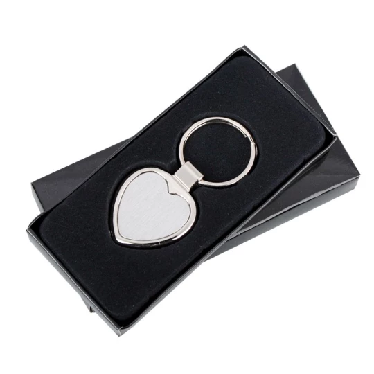Brelok metalowy Stout Heart, srebrny (R73277)