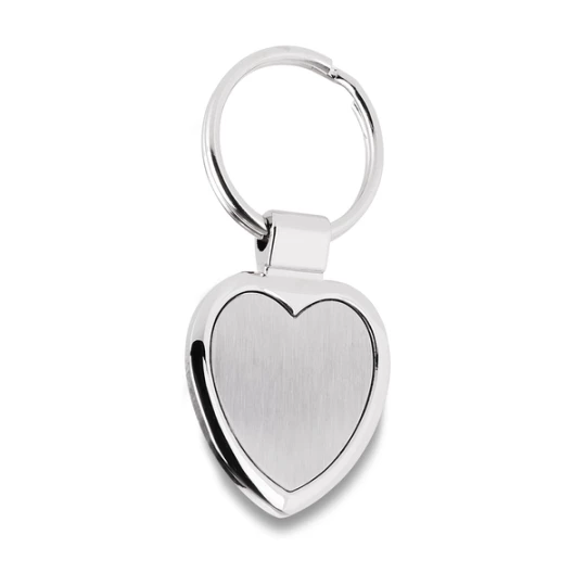 Brelok metalowy Stout Heart, srebrny (R73277)