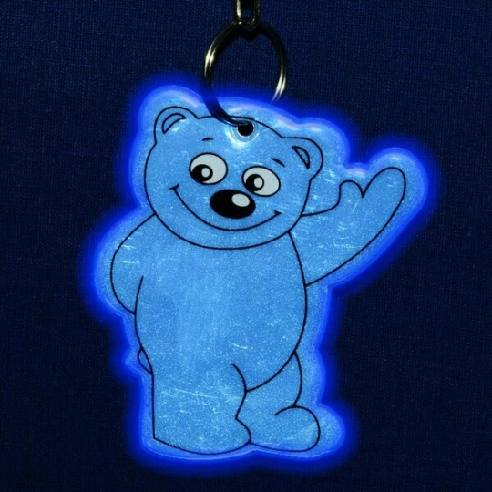 Brelok odblaskowy Beary, niebieski (R73245.04)