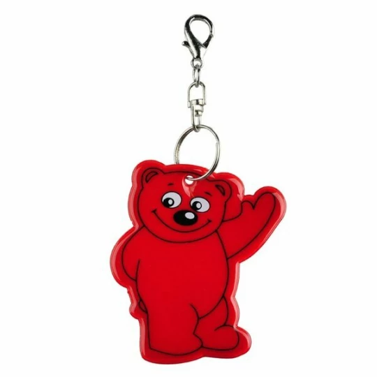 Brelok odblaskowy Beary, czerwony (R73245.08)