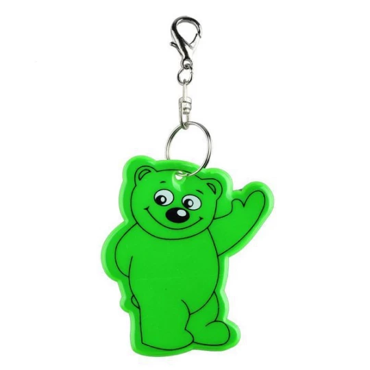 Brelok odblaskowy Beary, ciemnozielony (R73245.51)
