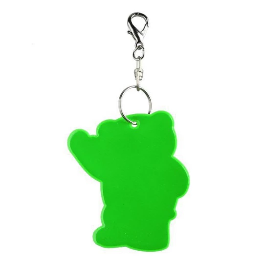 Brelok odblaskowy Beary, ciemnozielony (R73245.51)