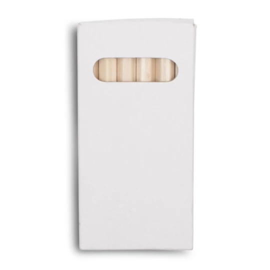 Zestaw kredek 9 cm, biały (R73778.06)