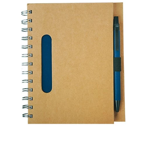 Notes 120x180/70k linia Envivo, granatowy/beżowy (R73796.04)