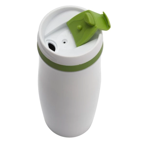 Kubek izotermiczny Viki 390 ml, zielony/biały (R08336.05)