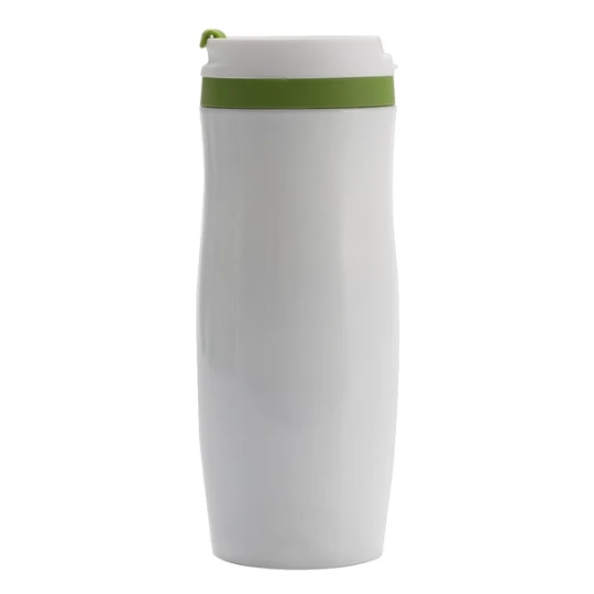 Kubek izotermiczny Viki 390 ml, zielony/biały (R08336.05)