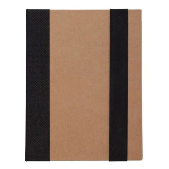 Notes memo 100x180/70k linia Kraft Paper, czarny/beżowy (R73661.02)