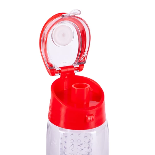 Bidon Frutello 700 ml, czerwony/transparentny (R08313.08)
