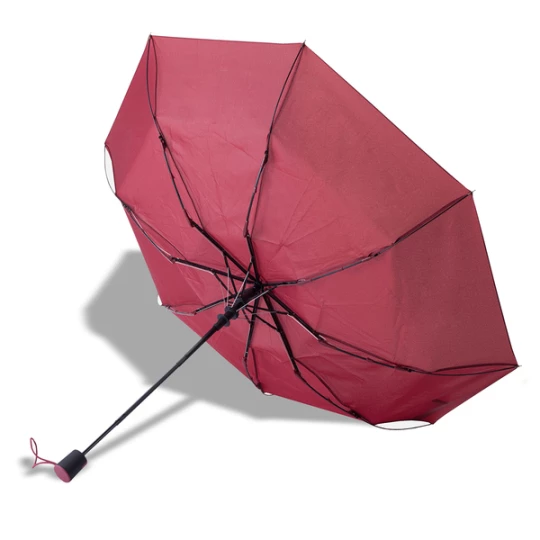Składany parasol sztormowy Ticino, bordowy (R07943.82)