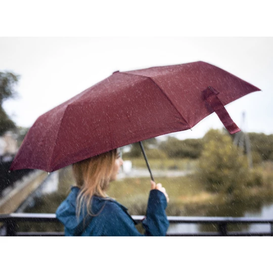 Składany parasol sztormowy Ticino, bordowy (R07943.82)