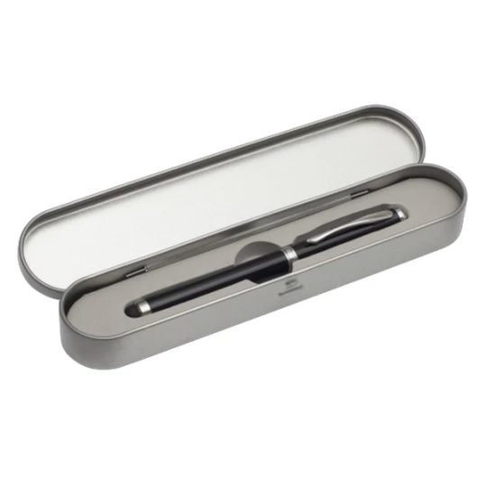 Długopis ze wskaźnikiem laserowym Supreme – 4 w 1, czarny (R35423.02)