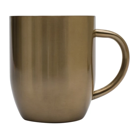 Kubek stalowy Dusk 350 ml, złoty (R08342.79)