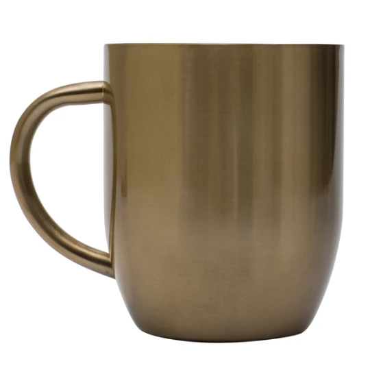 Kubek stalowy Dusk 350 ml, złoty (R08342.79)