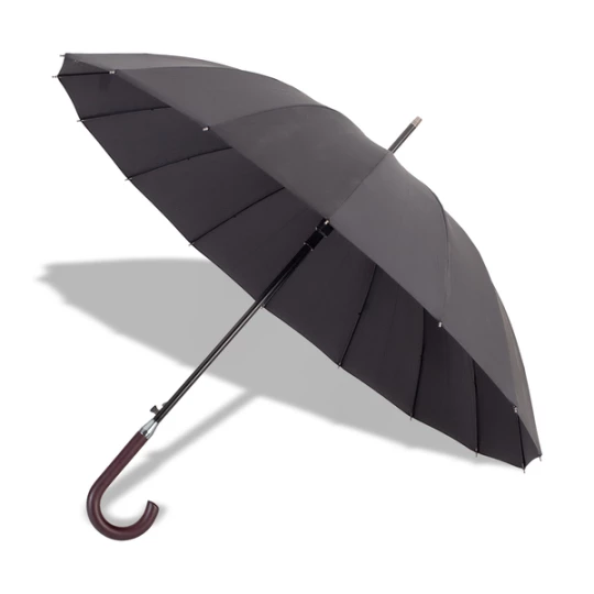 Parasol 16 panelowy Thun, czarny (R07949.02)