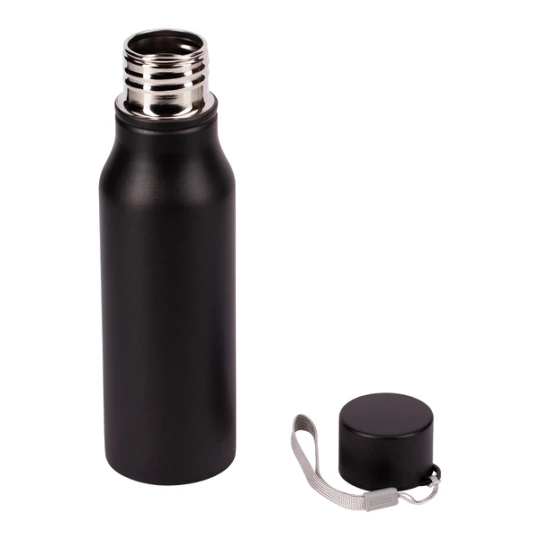 Bidon stalowy Fun Tripping 700 ml, czarny (R08418.02.A)