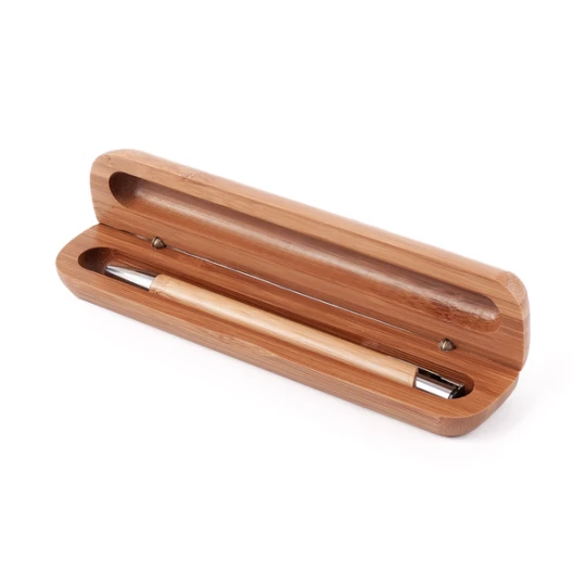 Długopis Vizela w bambusowym etui, brązowy (R01070.10)