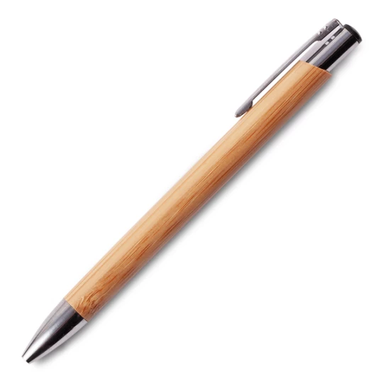 Długopis Vizela w bambusowym etui, brązowy (R01070.10)