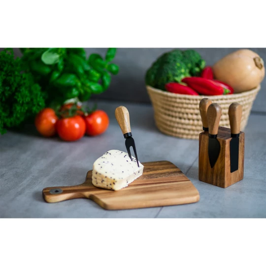Zestaw serowy Piacenza, brązowy (R17137.10)