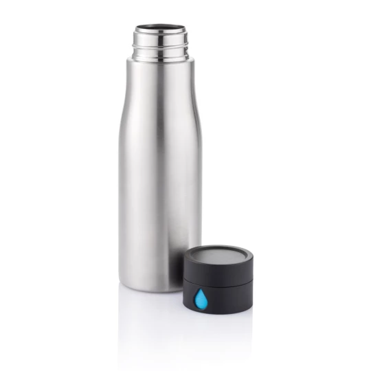 Butelka sportowa 650 ml Aqua, monitorująca ilość wypitej wody (P436.882)