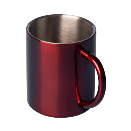 Kubek stalowy Stalwart 240 ml, czerwony (R08490.08)