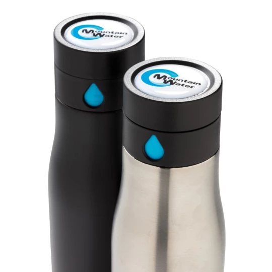Butelka sportowa 650 ml Aqua, monitorująca ilość wypitej wody (P436.882)