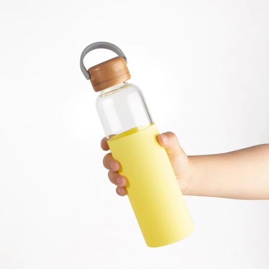 Szklana butelka Refresh 560 ml, żółty (R08272.03)