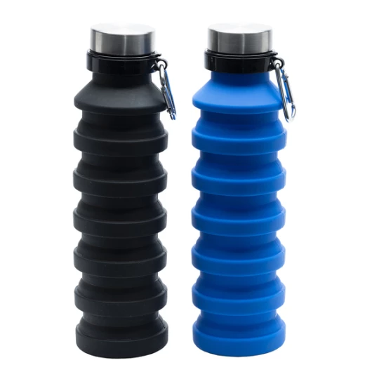 Składany bidon sportowy Makalu 550 ml, czarny (R08436.02)
