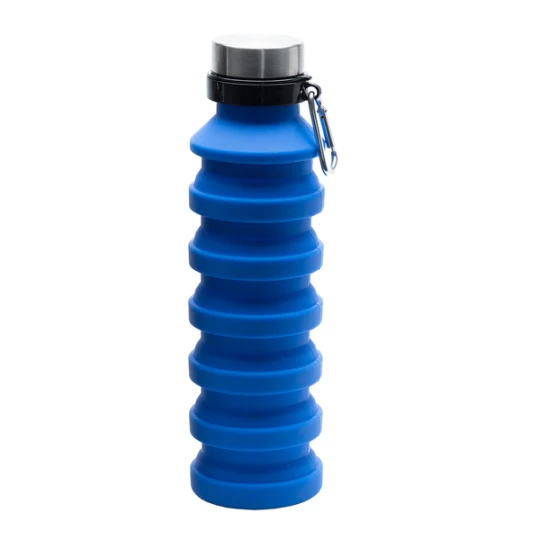 Składany bidon sportowy Makalu 550 ml, niebieski (R08436.04)