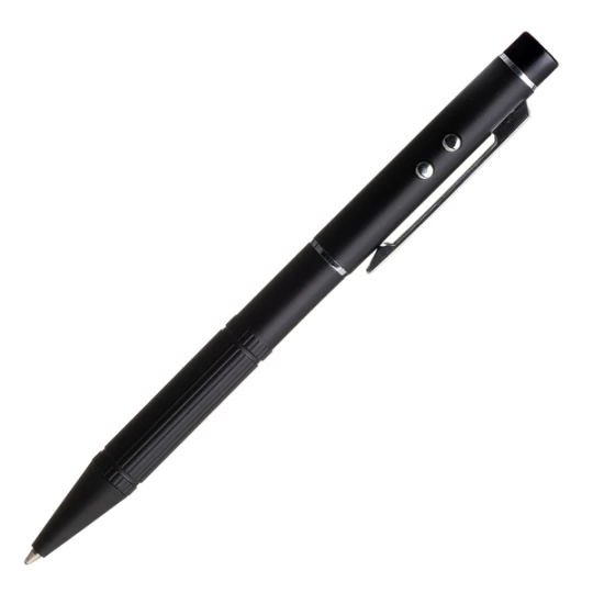 Długopis ze wskaźnikiem laserowym Stellar, czarny (R35424.02)