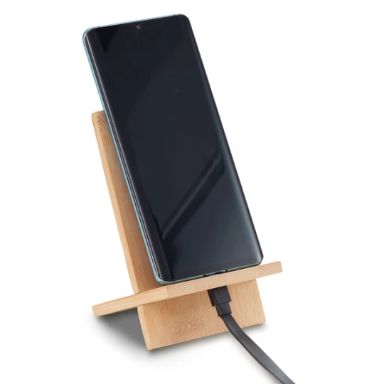 Bambusowy stojak na telefon Timaru, beżowy (R22825.13)
