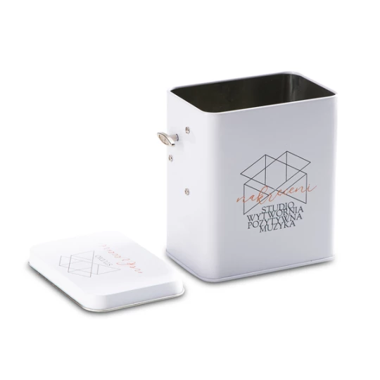 Pozytywka w metalowym pudełku Melody, biały (R91028.06)