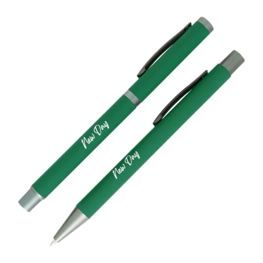 Zestaw piśmienniczy Jetmore, zielony (R02312.05)