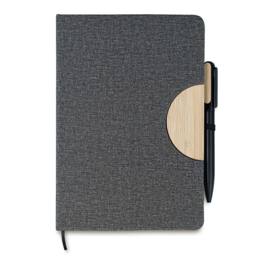 Zestaw notes z długopisem Fold, szary (R64209.21)