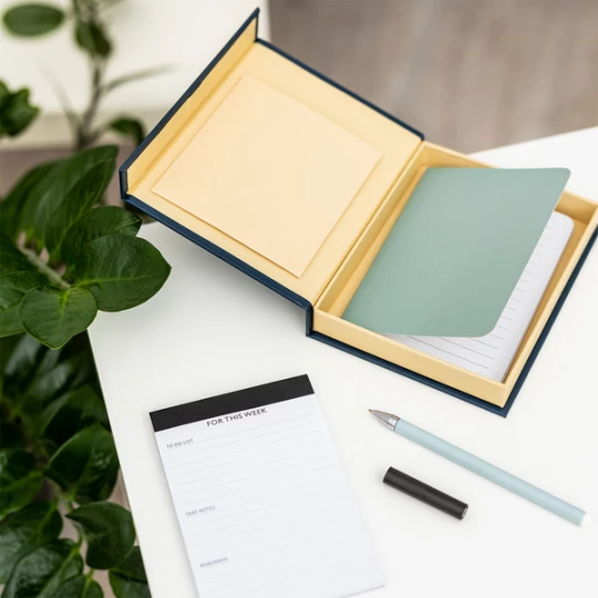 Notes i planner w upominkowym pudełku Kampa, granatowy (R73648.42)