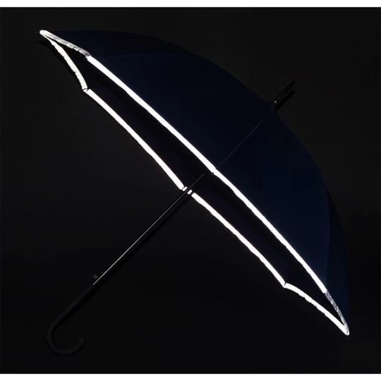 Parasol z taśmą odblaskową Refu, niebieski (R07951.04)