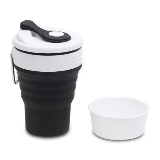 Kubek silikonowy 350 ml Flexi, czarny (R08258.02)