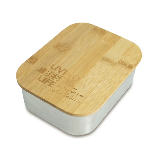 Pojemnik stalowy na lunch 800 ml, srebrny (R08239.01)
