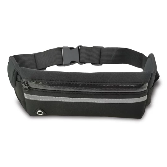 Saszetka na pas z uchwytem na butelkę Allget, czarny (R73629.02)