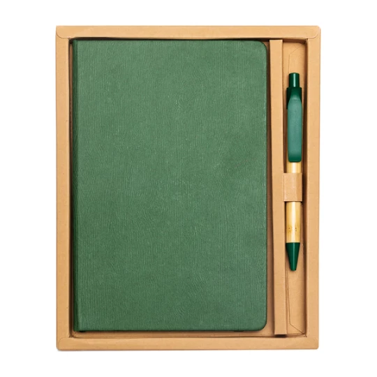 Zestaw upominkowy notes z długopisem Forest, zielony (R64258.05)