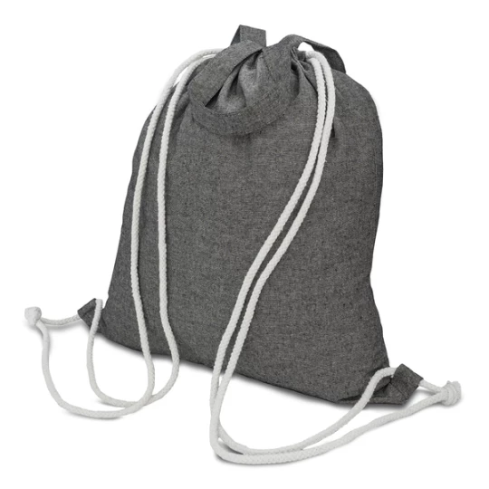 Plecak z bawełny Moti, czarny (R08574.02)